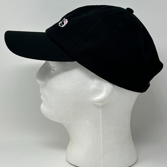 Hello Kitty Cafe Dad Hat Baseball Cap Las Vegas Sanrio 6 Panel Strapback Black - Picture 6 of 12